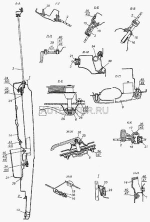 Стекло форточки КАМАЗ левое в сборе ОАО КАМАЗ 5320610305101 Камаз