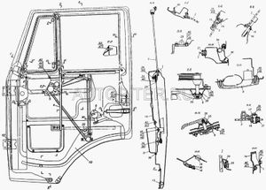 Стекло форточки КАМАЗ левое в сборе ОАО КАМАЗ 5320610305101 Камаз