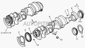 Штифт направляющий маховика КАМАЗ 870759 Камаз