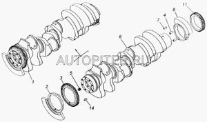Штифт направляющий маховика КАМАЗ 870759 Камаз