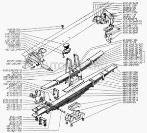 Штифт крепления шкворня (мост Рязань) ПАЗ-32053 43312912481 Зил