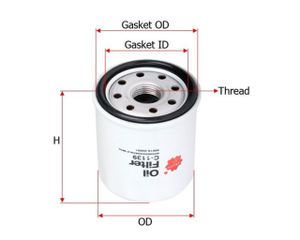 Фильтр масл. Sakura C1139