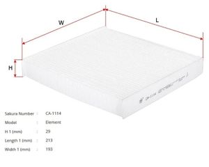 Фильтр салон. Sakura CA1114