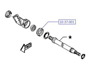 Сальник промежуточного вала для Mazda Mazda 2 (DE) 2007-2014 1037001 Amiwa