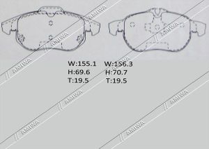 Колодки тормозные дисковые передние OPEL VECTRA C