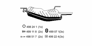 Глушитель выхлопных газов конечный