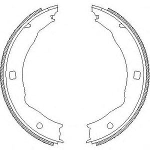 Комплект тормозных колодок, стояночная тормозная система 4717.00 Remsa