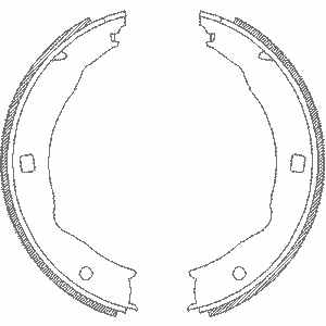 Комплект тормозных колодок, стояночная тормозная система 4717.00 Remsa