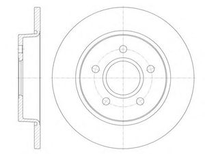 Тормозной диск 6846.00 Remsa