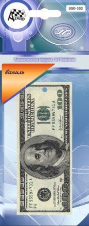 Освежитель подвесной "100$" океанский бриз (картон) usd104 Azard