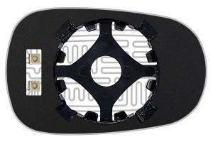 Стекло зеркала электрического для Nissan Micra (K12E) 2002-2010 69460233 Ergon