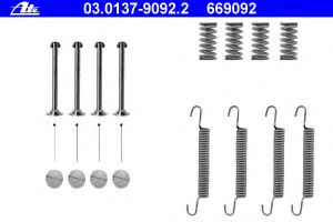 К-кт установочный колодок ручных для Opel Vectra B 1999-2002 03.0137-9092.2 Ate