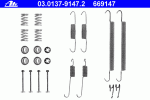 К-кт установочный задних колодок для BMW 3-серия E36 1991-1998 03.0137-9147.2 Ate