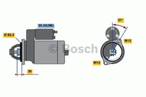 Стартер 0 001 109 250 Bosch