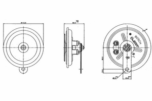 Сигнал звуковой для MAN 4-Serie TGA 2000-2008 0 986 320 301 Bosch