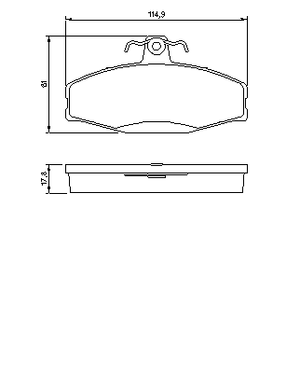 Комплект тормозных колодок, дисковый тормоз 0 986 424 373 Bosch