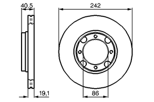 Тормозной диск 0 986 478 674 Bosch