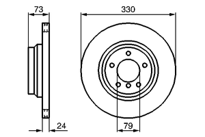 Тормозной диск 0 986 479 215 Bosch