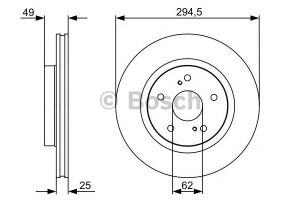 Тормозной диск 0 986 479 559 Bosch