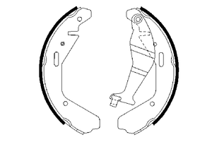 Колодки барабанные к-кт для Suzuki Wagon R+(MM) 2000-2008 0 986 487 707 Bosch