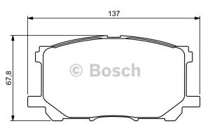 Комплект тормозных колодок, дисковый тормоз 0 986 494 218 Bosch