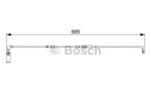 Датчик износа колодок для BMW 6-серия E64 2004-2009 1 987 473 003 Bosch