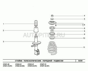 пружина передней подвески