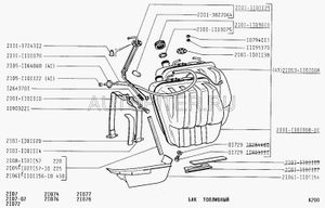 Датчик уровня топлива 2101-06-07, шт 21011101125 Автоваз