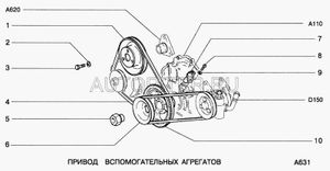 Шкив насоса водяного ВАЗ Лада 2101-07