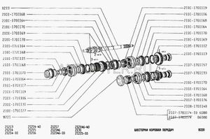 ШестерняKКППKВАЗ-2101-07K(3Kпер.)K(фирм.Kупак.KORIGINAL)