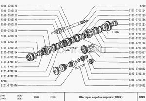 Шестерня КПП ВАЗ-2101 заднего хода ведущая 003772