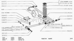 Чашка пружины ВАЗ-2101-07 верхняя подвески задней АвтоВАЗ