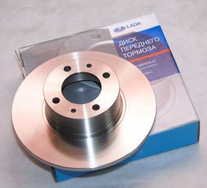 Диск тормозной передний не вентилируемый для VAZ 2104 1984-2012