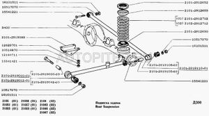 Пружины подвески ВАЗ-2102, 2104 задние