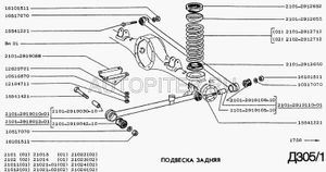 Пружины подвески ВАЗ-2102, 2104 задние