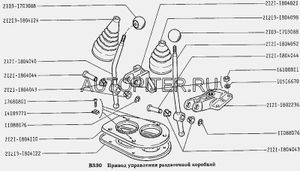 Ручка КПП ВАЗ-2101-03 штатная 21031703088 Автоваз