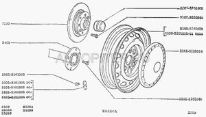 Диск колесный ВАЗ-2106 эмаль (черный) АвтоВАЗ 000751