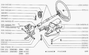 Вал рулевого редуктора ВАЗ-2103-3401160 ВАЗ в инд.упаковке