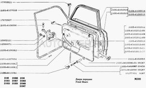 Дверь ВАЗ 2105 передняя левая