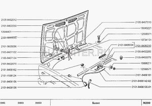 Капот передний Ваз Лада 2105,2104 (Тольятти)