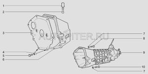 Коробка переключения передач (КПП) для ВАЗ-21074 "Жигули" 5-ти ступ в сборе  (главная пара 4,1)