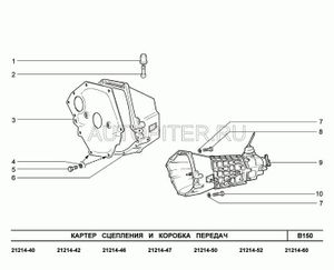 Коробка переключения передач (КПП) для ВАЗ 21213-21214 (5-ступенчатая)