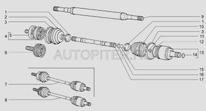 Фиксатор внутреннего шарнира 21080221508600 Автоваз