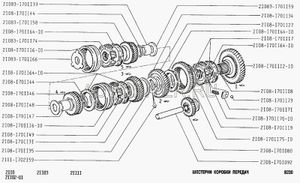 Шестерня КПП ВАЗ-2108-99/2113-15 (2 передачи)