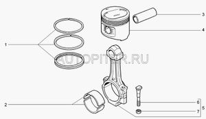 Поршень в сборе класс A