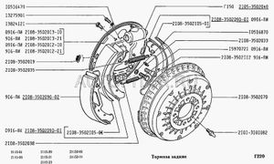 Барабан тормозной ВАЗ-2108-2115, 1118 [в уп. LADA]