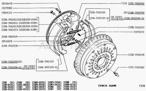 Цилиндр колесный барабанного тормоза ВАЗ 2101-2103, 2106,2121