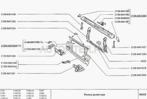 Поперечина /2108/ передка нижняя крепление под двигатель 21088401078 Автоваз