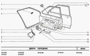 Дверь передняя правая АвтоВАЗ 2109, 099
