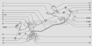 Шлaнг гибкий зaднего тopмoза 21100350608500 Автоваз